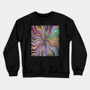 Colorful Line Pattern Crewneck Sweatshirt